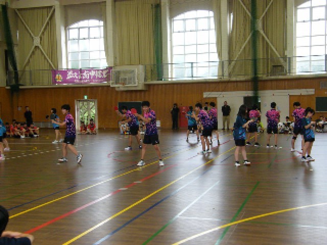 息の合った卓球部のあたりまえ体操